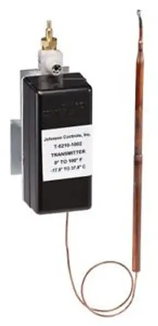 Johnson Controls Pneu Temp Transmitter DA 0 to 100F - T-5210-1114
