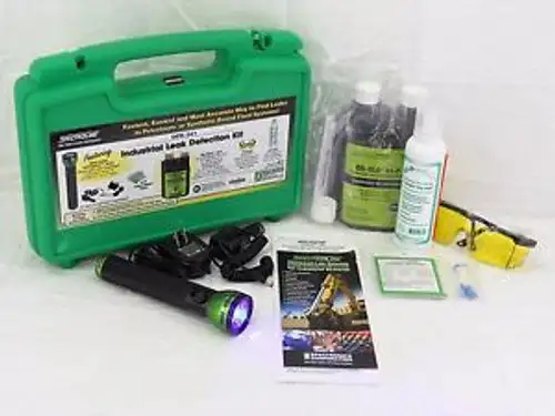 SPECTROLINE OPK-341 Industrial Leak Detection Kit OPX-3000 Blue LED Flashlight