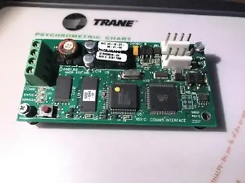 Trane Comm5 Lon Interface Board X13650845-02 Ucp3 Ch530 Mod02418