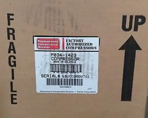 CP-P0341423- Matsushita-Carrier Compressor 208/230V 1Ton 1PH R22