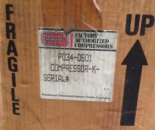 CP-P0340601-Carrier Compressor 115V 1PH R22 6700BTUH
