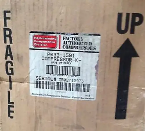 CP-P0331591 -Carrier Compressor 265V 1PH R22 AC/HP