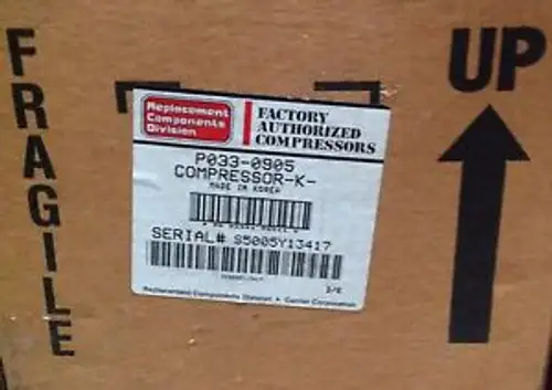 CP-P0330905 - Carrier Compressor 115V 1PH AC/HP