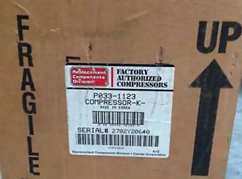 CP-P0331123-Carrier Compressor 208/230V 1PH R22 AC/HP