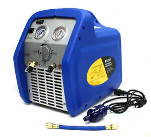 RR250 Portable AC Refrigerant Recovery Machine 3/4HP 4 R410A r134a r12 r22 HVAC