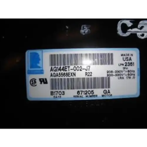 TECUMSEH AGA5568EXN/AG144ET-002-J7 5-1/2T HIGH TEMP AC HERMETIC COMPRESSOR R-22
