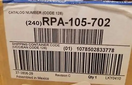 Johnson Controls RPA-105-702 Regulated Power Supply RPA105702 --