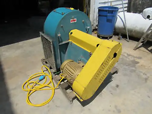 TWIN CITY FAN & BLOWER SIZE 182 TYPE BC-SW CLASS 1 ARR.9L 5HP MOTOR XLNT