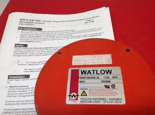 Watlow FMNR756A5W-22 3ph 480V 9000 Watt heating element