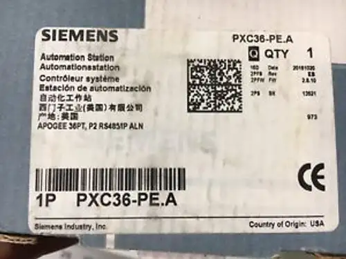 SIEMENS PXC36-PE.A APOGEE 36PT P2 RS485/IP ALN