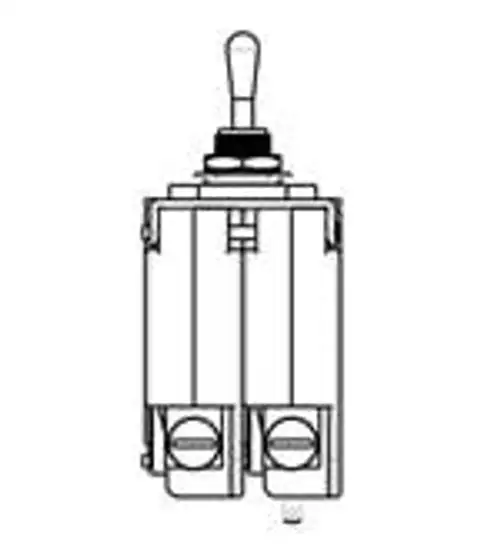 MS2-B-20-425-1-1CA-A-0CA Sealed Toggle 2.5 A 120 VAC 240 VAC 2 Pole Toggle - 40 C + 85 C