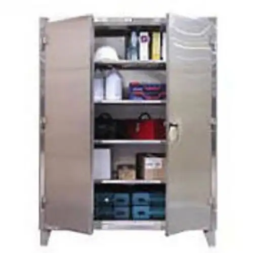 Strong Hold¬Æ Heavy Duty Storage Cabinet 66-244SS - Stainless Steel 72 x 24 x 78