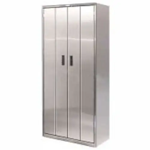 Heavy Duty Stainless Steel-Bi-Fold Cabinet 36x24x78