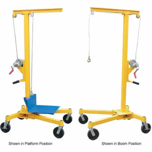 Portable Worksite Crane LIFTER-2 500 Lb. Capacity