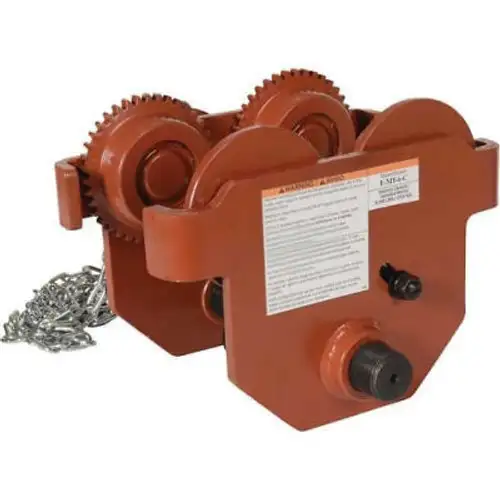 Geared Eye Adjustable Manual Trolley E-MT-6-C 6000 Lb. Capacity