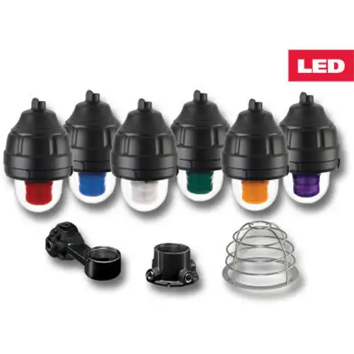 Federal Signal 27Xl-120-240G-Mod Explosion-Proof Flashing Light Led 120-240Vac Green