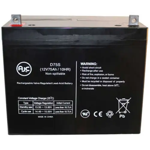 AJC- Kung Long WP75-12 12V 75Ah Wheelchair Battery