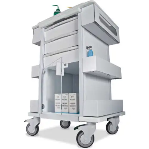TrippNT-51463 Element 01 All Purpose Healthcare Cart 24"W x 19"D x 36"H White