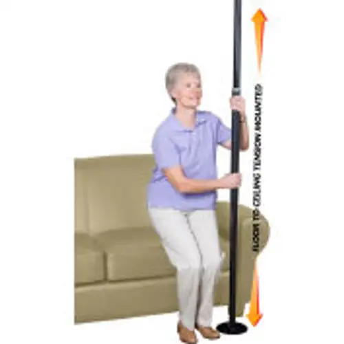 Stander-1150-B Security Pole Black