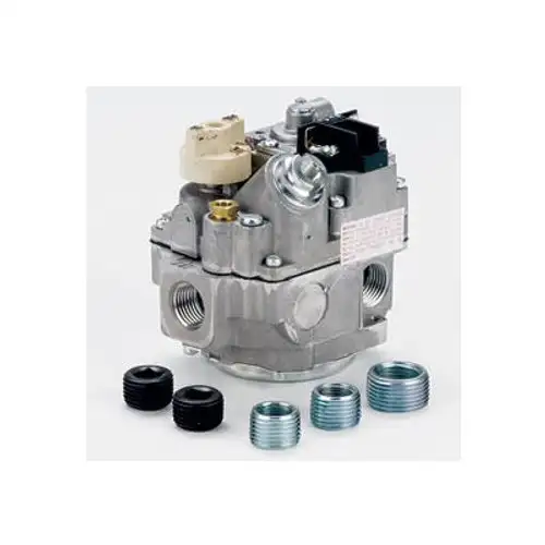 Gas Valve-3/4" Inlet Straight-Thru Side Outlets 3.5" W.C.Nat.Gas 240 000 Cap.