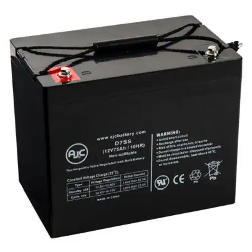 AJC- C&D Dynasty UPS12-270FR 12V 75Ah Sealed Lead Acid Battery