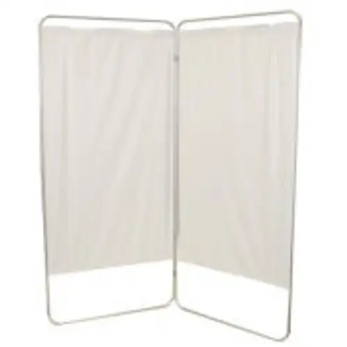 FEI King Size 2-Panel Privacy Screen 6 mil Vinyl Panels 59 "W x 68 "H White