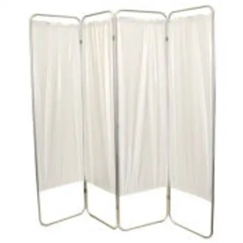 Fei Standard 4-Panel Privacy Screen 6 Mil Vinyl Panels 62 "W X 68 "H White