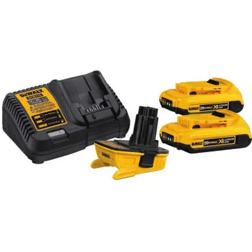 DEWALT DCA2203C 18-Volt to 20-Volt MAX Lithium-ion Battery Adapter Kit for 18-Volt Tools 2 Pack