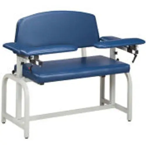 Clinton-66000 Lab X Series Extra-Wide Blood Drawing Chair with Padded Arms
