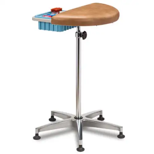 Clinton-6940 Half Round Stationary Padded Phlebotomy Stand
