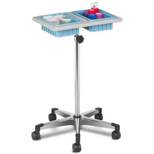 Clinton-6902 Two-Bin Mobile Phlebotomy Stand