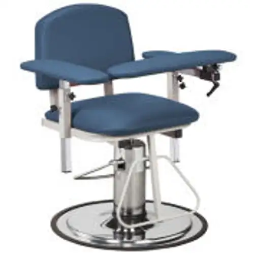 Clinton-6310 H-Series Padded Blood Drawing Chair with Padded Arms