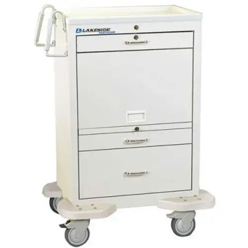 Lakeside ¬Æ C-330-MUS-TW Unit Dose Medication Cart with Cassette 20 Bins 3 Drawers