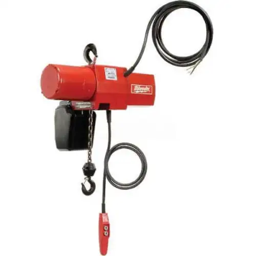 Milwaukee 9568 1 Ton Capacity 20-Foot Lift Electric Chain Hoist