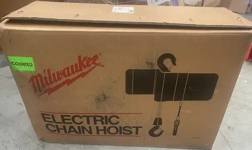 Milwaukee 9568 1 Ton Capacity 20-Foot Lift Electric Chain Hoist
