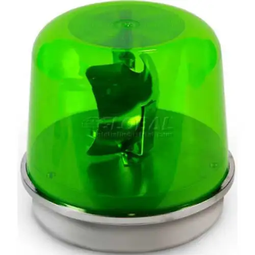 Edwards Signaling 58G-N5-100Wh Rotating Beacon 100Wh Green 120V Ac