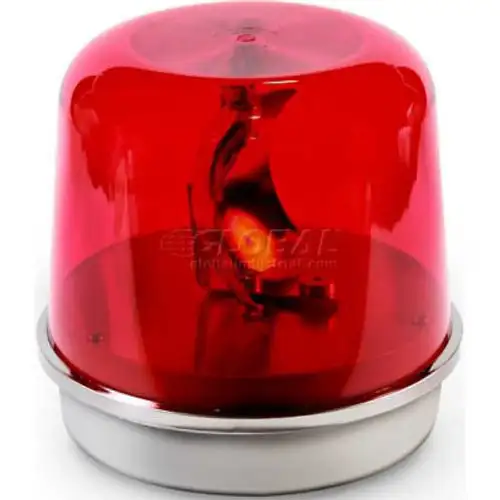 Edwards Signaling 58R-N5-100Wh Rotating Beacon 100Wh Red 120V Ac