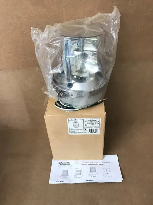 Edwards Signaling 52C-N5-40Wh Baliza giratoria transparente 120V Ac