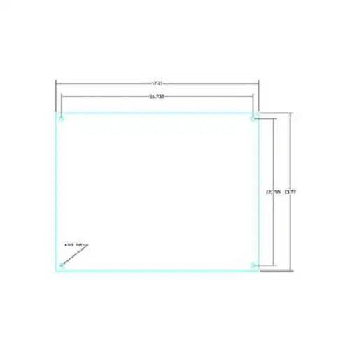 Vynckier Afph2820N-Kit Aria 28" X 20" Hinged Non-Metallic Front Plate Kit