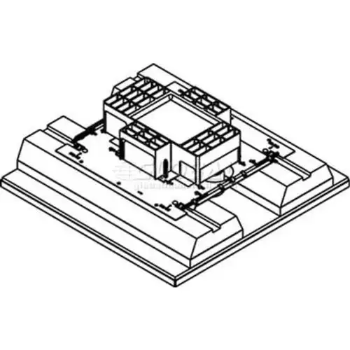 Wiremold RFB4S-FC Floor 4-Gang Floor Fire Classified Recessed