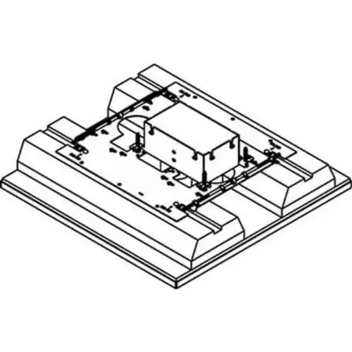 Wiremold 8802S-FC Floor 2-Gang Floor Fire Classified Flush