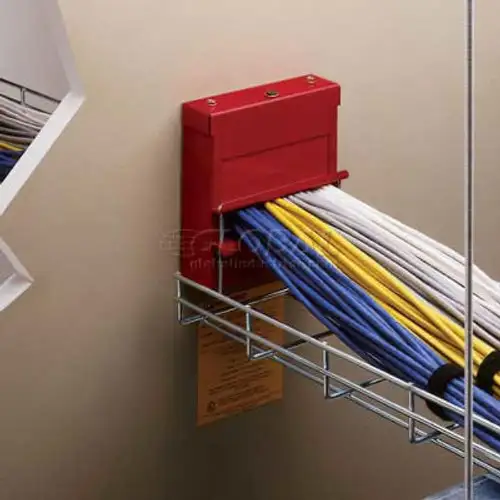 Wiremold FS4R-RED Poke-Thru Flamestopper Thru-Wall Fitting. 4" EMT Conduit Red
