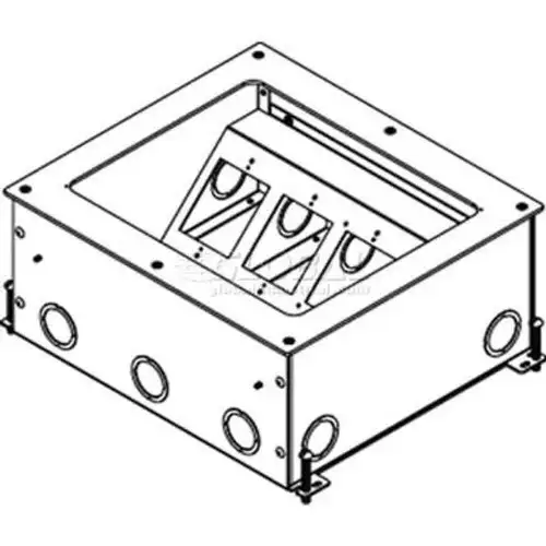 Wiremold Rfb11-Og Floor 11-Gang On Grade Recessed Floor Box