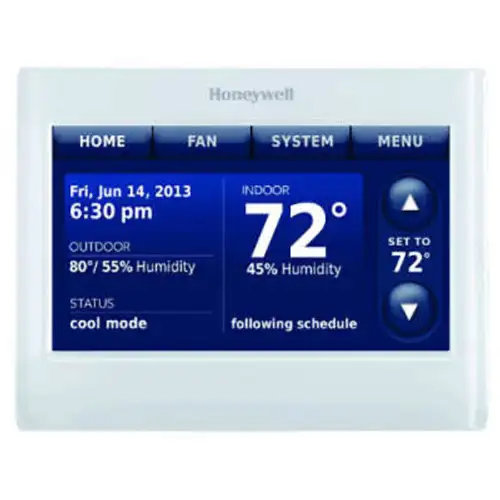 Honeywell Prestige Color Touchscreen Thermostat With Redlink-THX9421R5021WW White