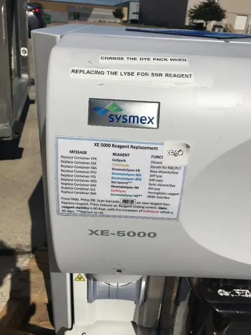 Sysmex Corp XE-5000 Automated Hematology Laboratory Blood Analyzer. in USA ML