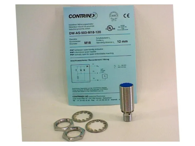 CONTRINEX DW-AS-503-M18-120 電感式傳感器