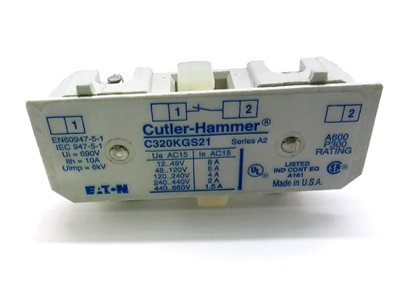 C320KGS21 Auxiliary Contact by EATON CORPORATION