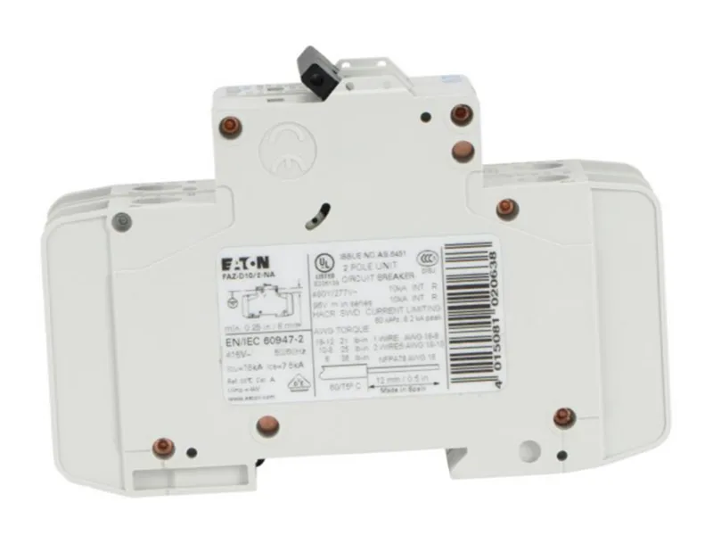 FAZ-D10/2-NA Wyłącznik instalacyjny na szynę DIN by CUTLER HAMMER