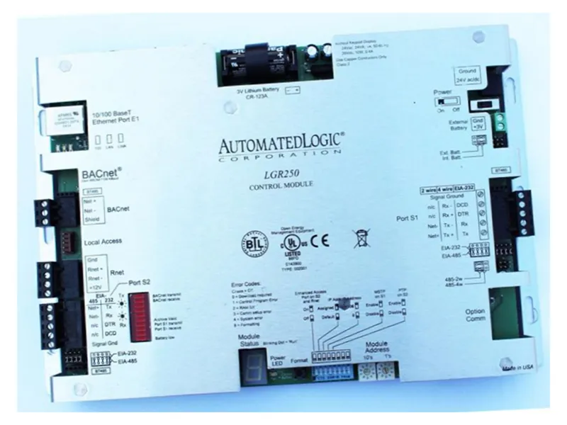 AUTOMATED LOGIC製造 LGR250 PLC模組