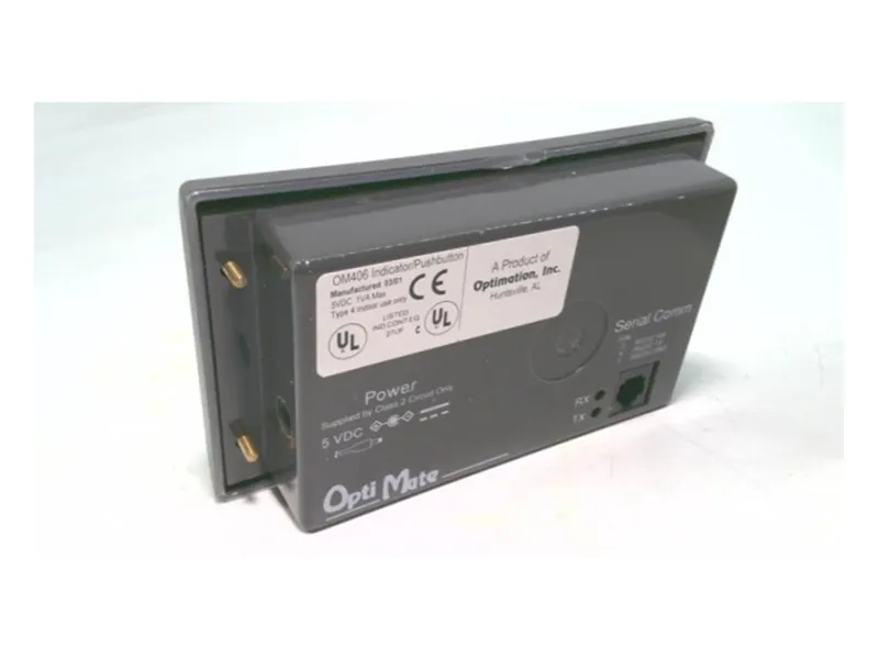 OM406 操作員介面由OPTIMATION INC製造